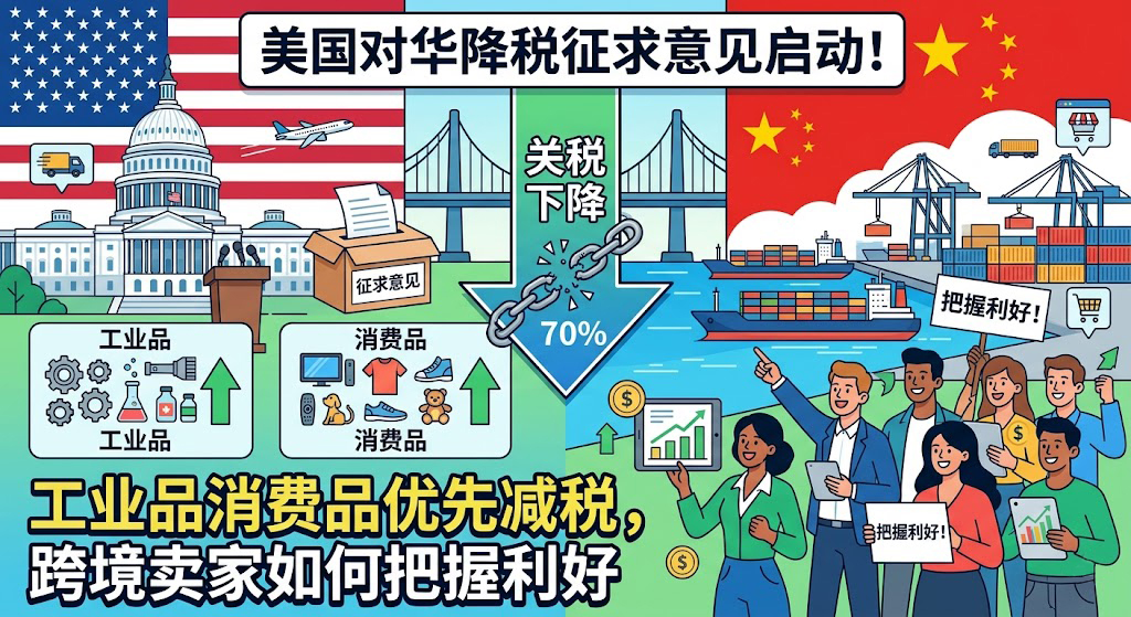 美国对华降税征求意见启动 301 关税调整跨境卖家如何把握机遇